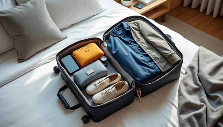 découvrez nos astuces pratiques pour voyager léger avec un simple sac cabine : comment optimiser votre espace, choisir les bons vêtements et préparer votre bagage à main pour un voyage sans stress.