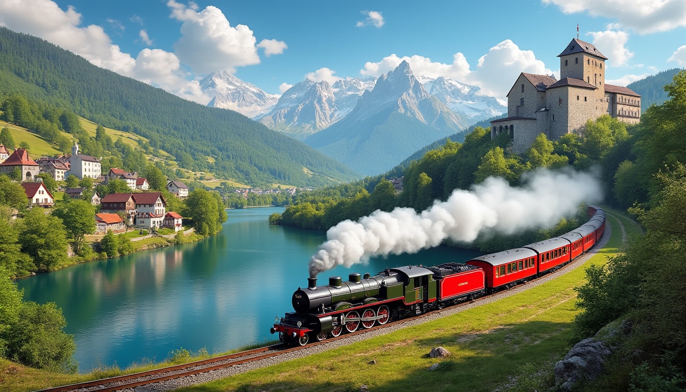 d&eacute;couvrez des destinations insolites en europe accessibles facilement en train : villages secrets, paysages &eacute;tonnants et aventures uniques, tout en voyageant de mani&egrave;re &eacute;cologique. inspirez-vous pour votre prochain p&eacute;riple hors des sentiers battus !